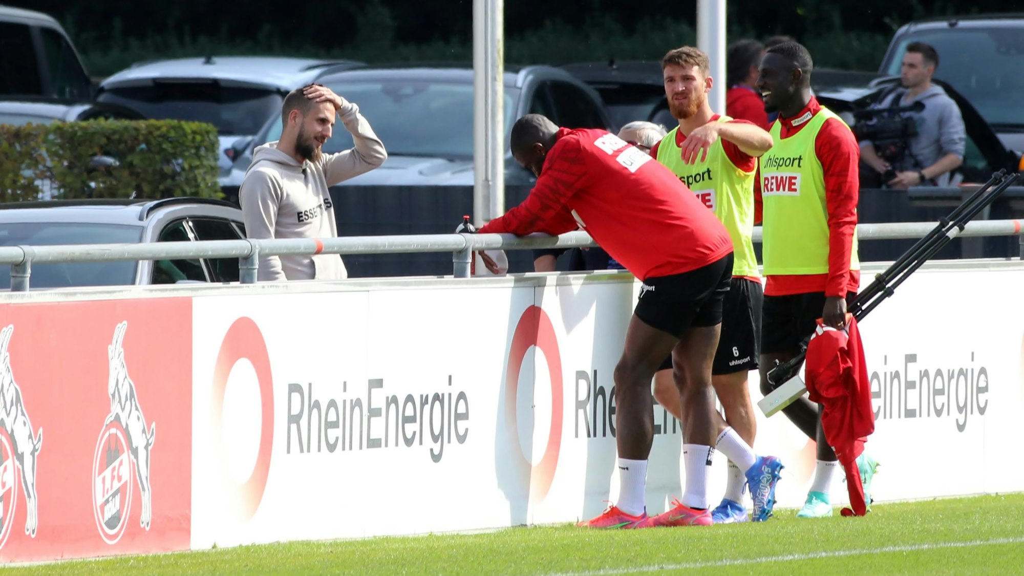 Dominick Drexler besuchte das Training des 1. FC Köln.