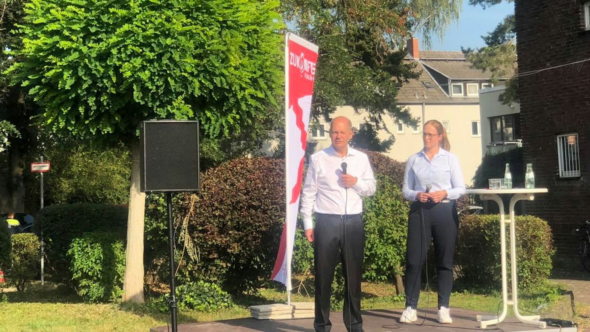Olaf Scholz in Köln-Bickendorf am 22. September 2021