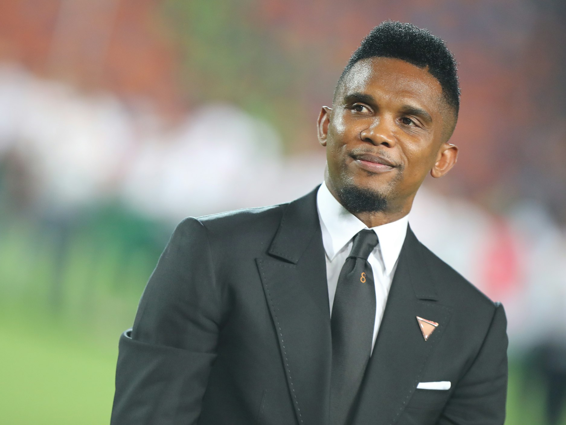Samuel Eto'o lächelt in eine Kamera