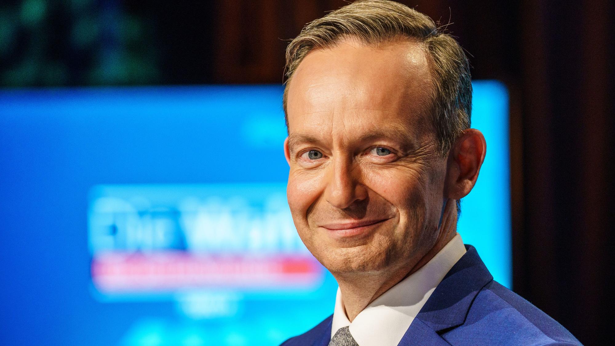 Volker Wissing (FDP), hier am 16. September bei einer SWR-Sendung zur Bundestagswahl 2021, setzte sich für Emissionszertfikate ein.