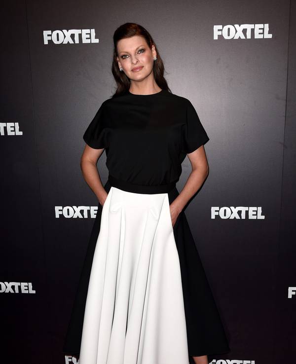 Auf ihrem Instagram-Profil erklärt Linda Evangelista, hier 2015 bei einer Foxtel-Veranstaltung in Sydney, weshalb es in letzter Zeit so stumm um das Model war.