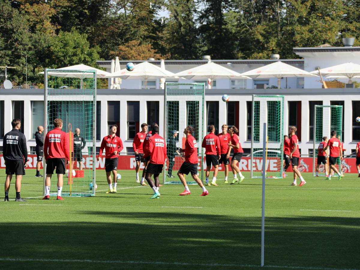 Der 1. FC Köln trainiert am Geißbockheim.