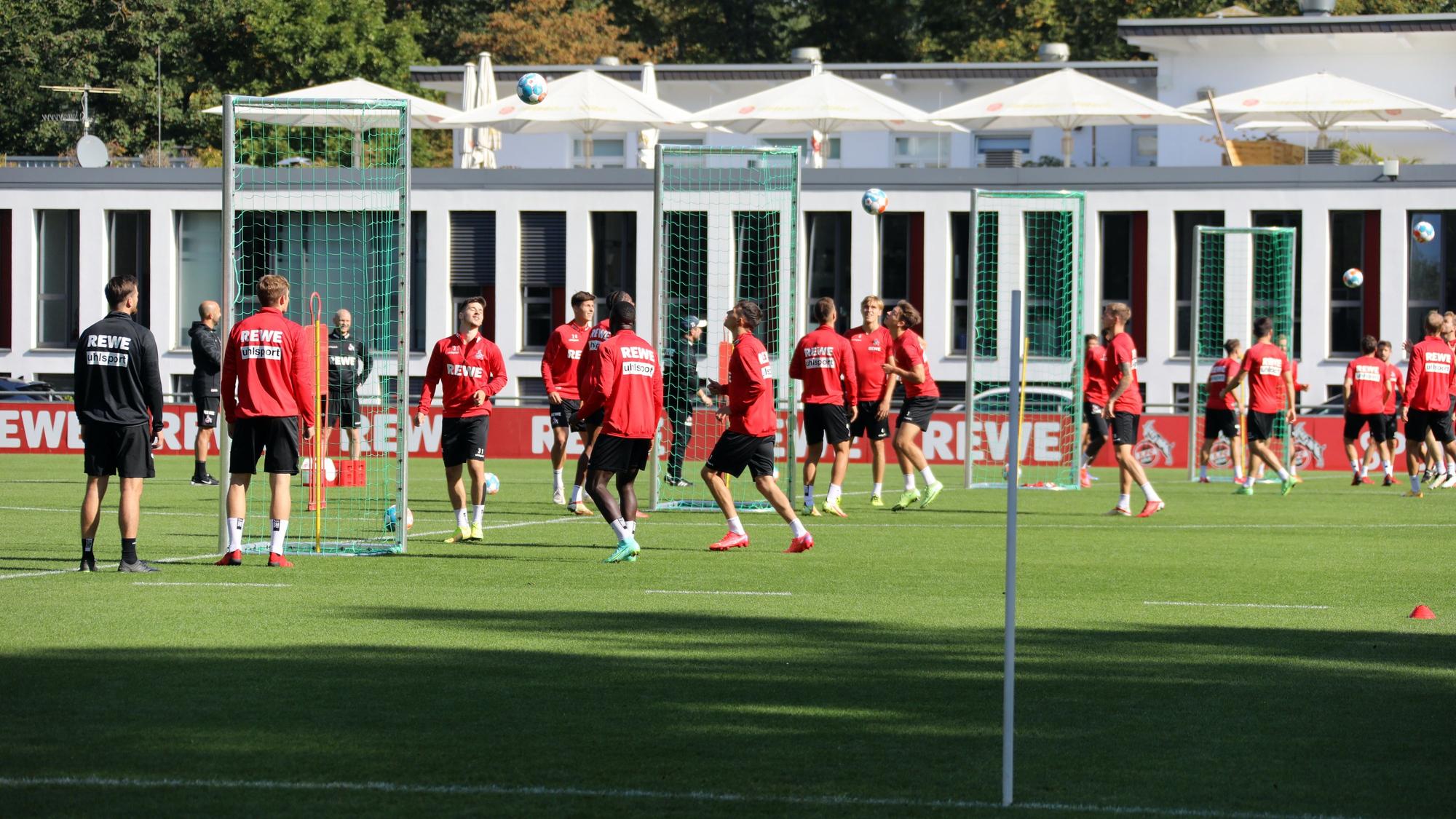 Der 1. FC Köln trainiert am Geißbockheim.