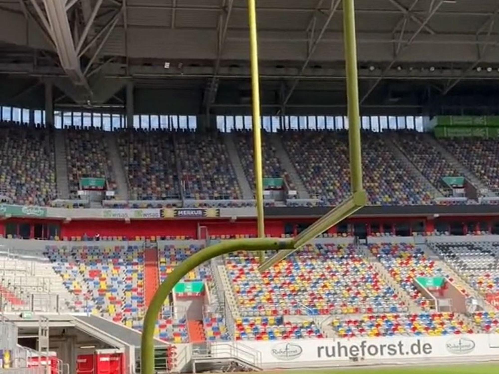 Fortuna Düsseldorf produzierte ein TikTok-Video im Stadion.