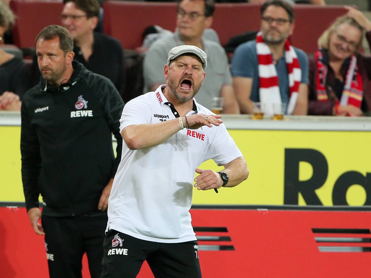 Steffen Baumgart trainiert den 1. FC Köln gegen RB Leipzig.