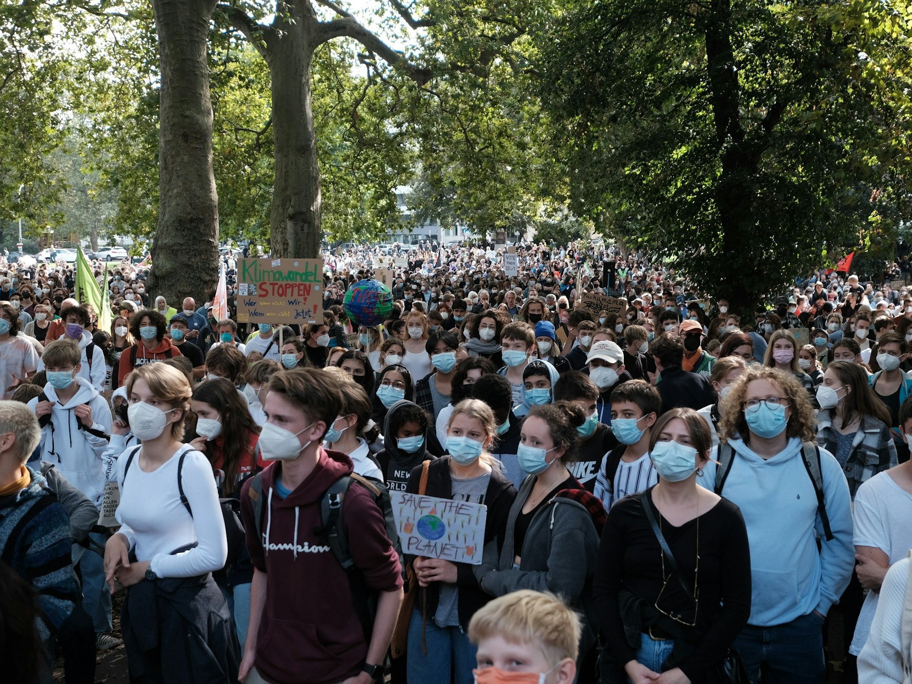 Demo von Fridays for future in Köln.