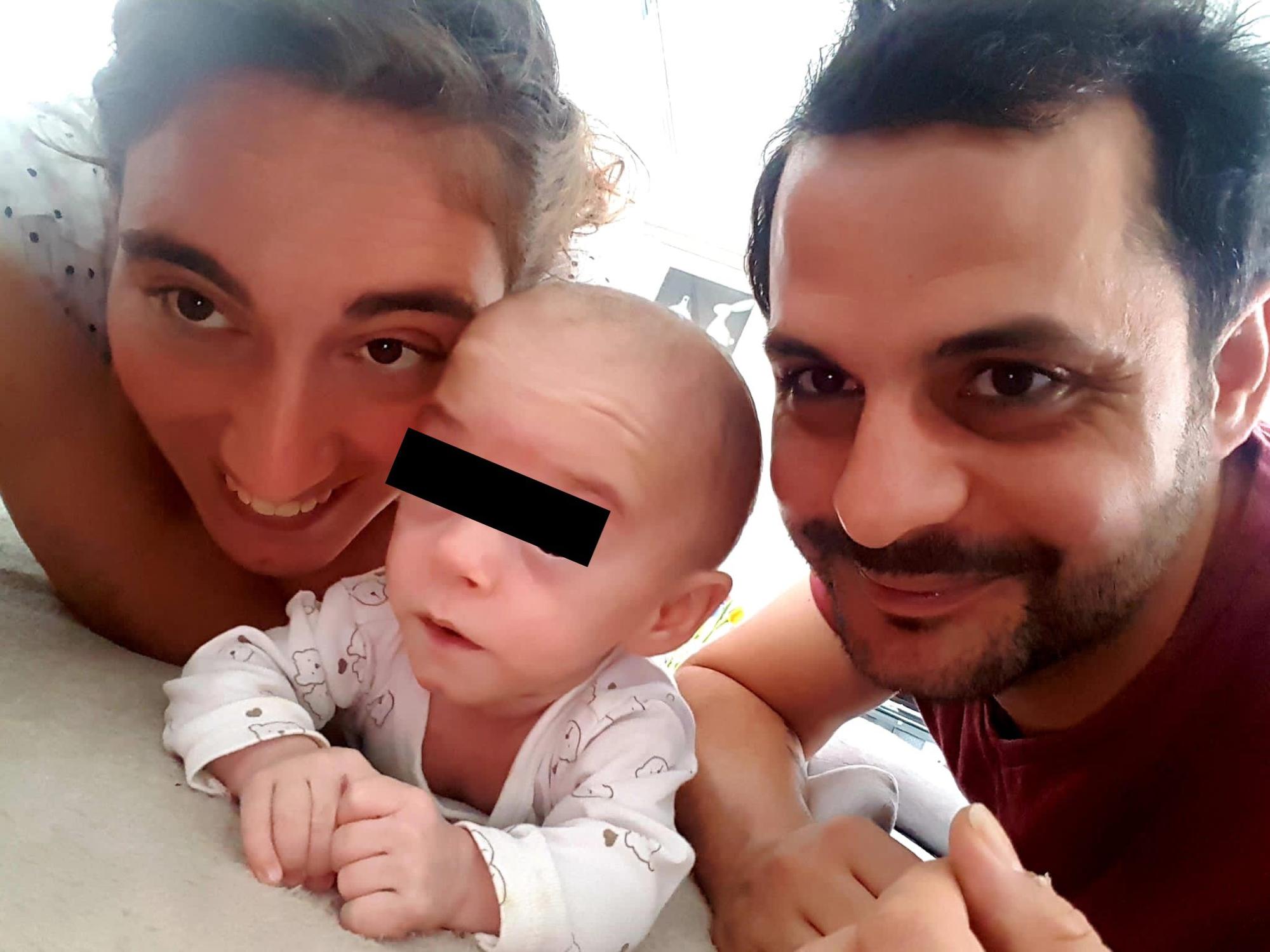Ehepaar Schäfer mit Baby Raphael aus Dernau.