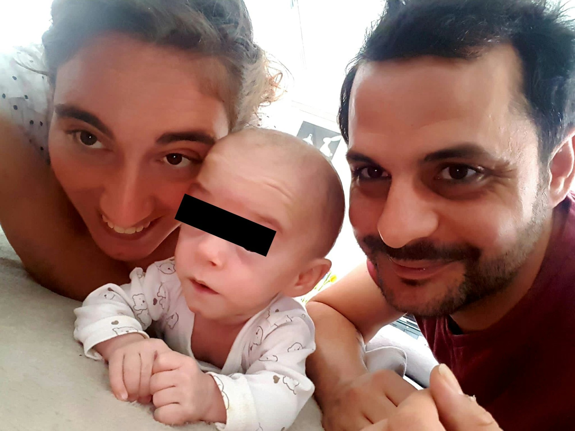 Ehepaar Schäfer mit Baby Raphael aus Dernau.