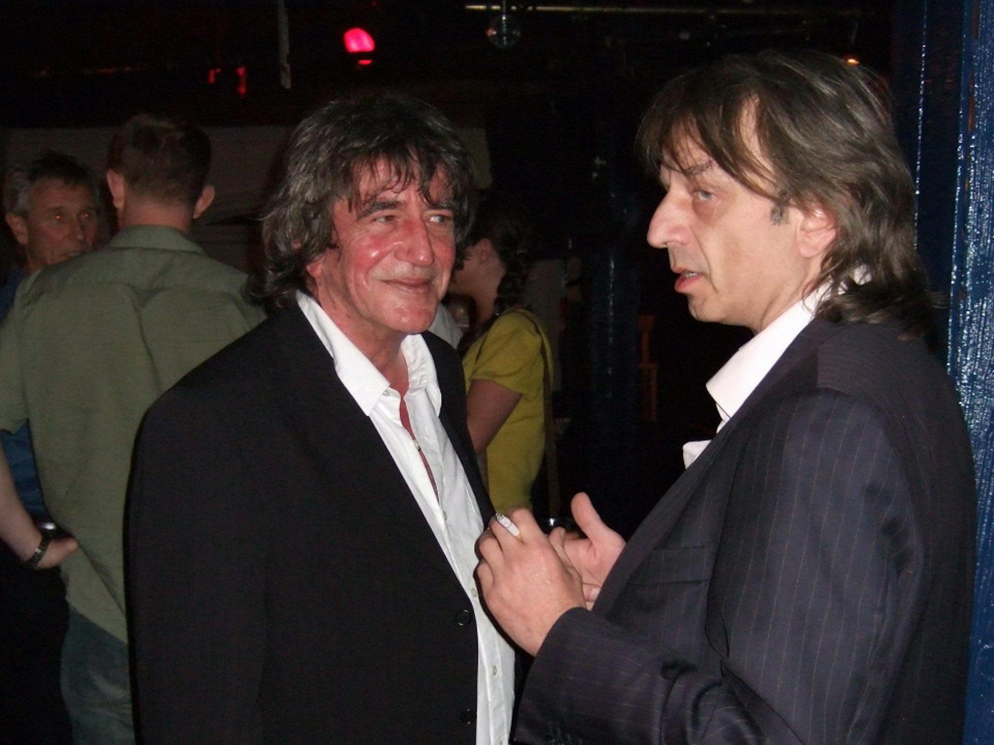 Howard Marks und Frank Steffan (r.) unterhalten sich.