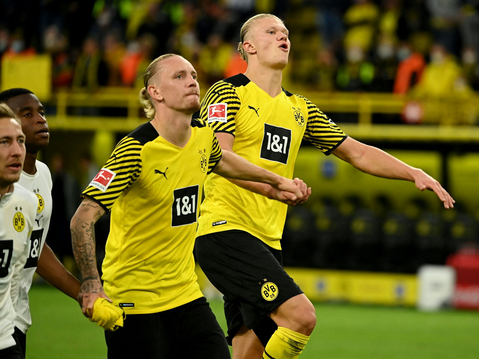 Marius Wolf und Erling Haaland spielen für Borussia Dortmund gegen Union Berlin.