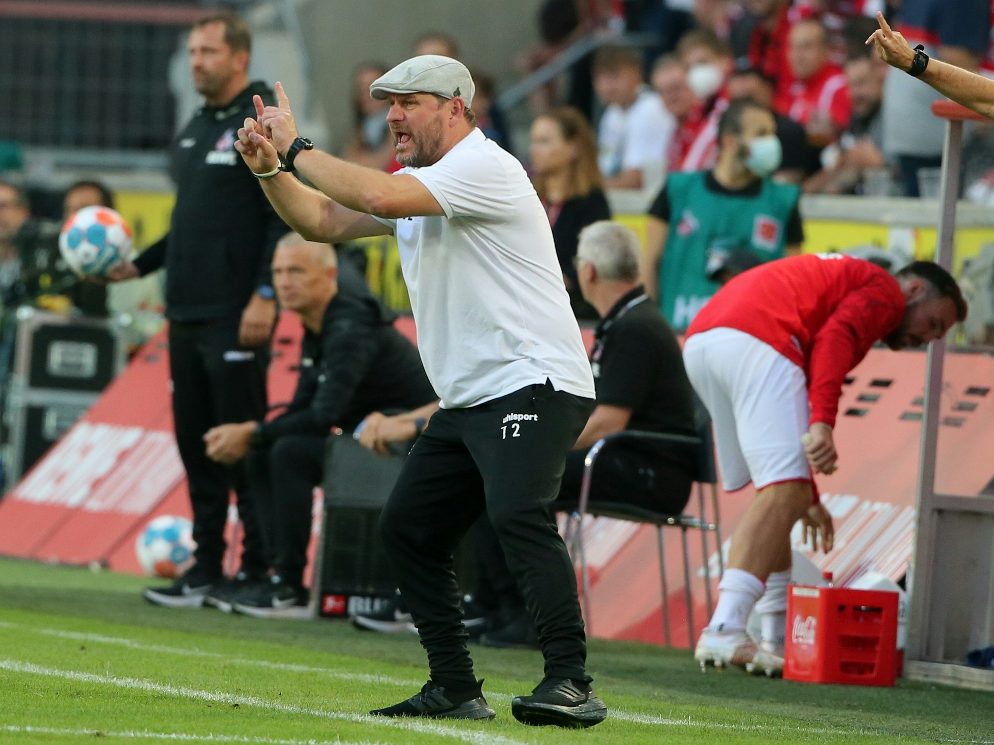Steffen Baumgart trainiert den 1. FC Köln gegen RB Leipzig.
