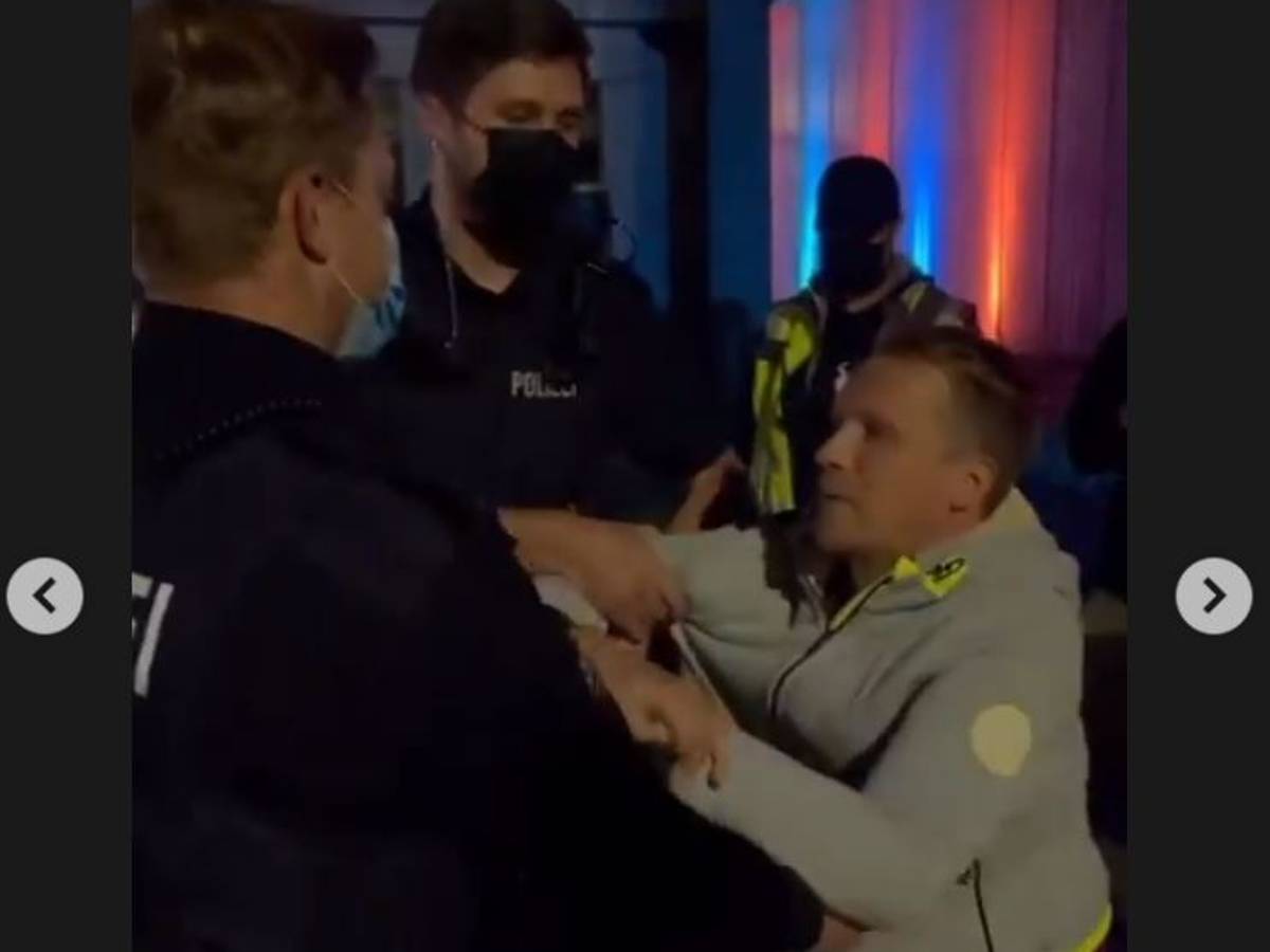 Beim „Strandkorb Open Air“ in Hartenholm (Schleswig-Holstein) wurde Comedian Oliver Pocher (43) von der Polizei abgeführt. Er hatte kurzzeitig gegen die Corona-Regeln verstoßen. Screenshot stammt aus seiner Instagram-Story.