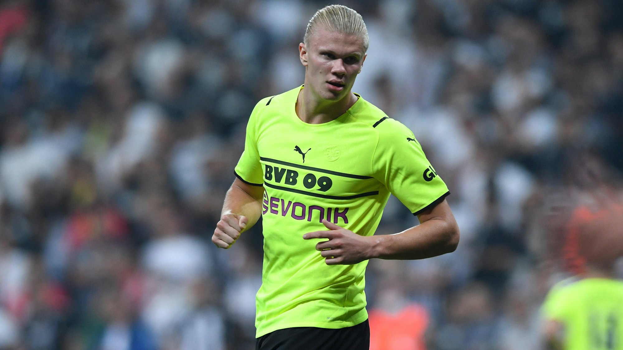 Erling Haaland im Champions-League-Spiel bei Besiktas Istanbul