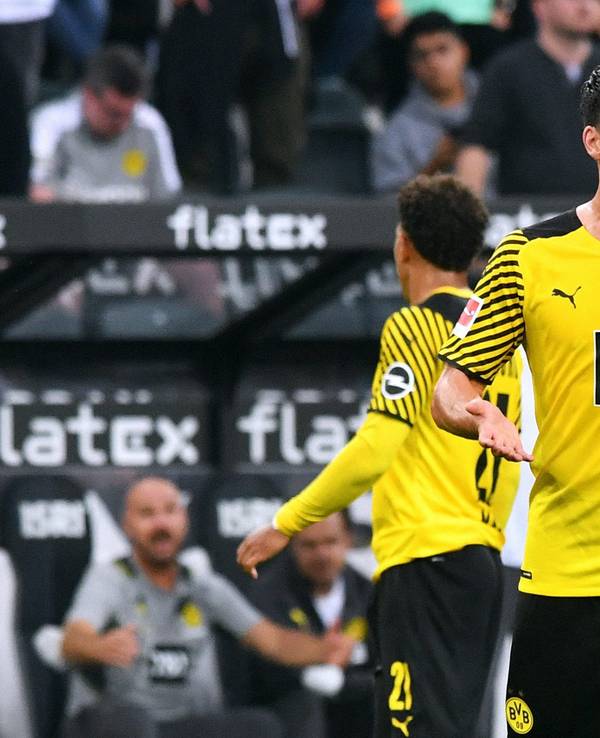 Mats Hummels spielt für Borussia Dortmund gegen Borussia Mönchengladbach.