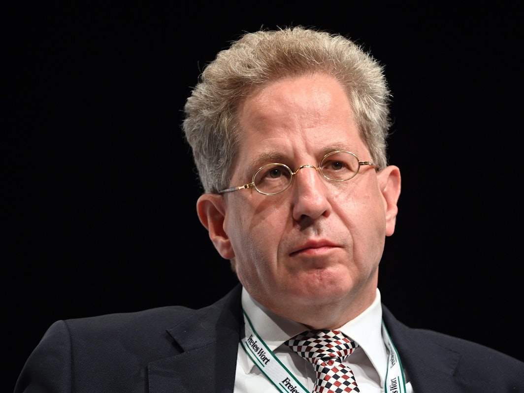 Hans-Georg Maaßen bei einer Wahlveranstaltung im thüringischen Suhl am 14. September 2021.
