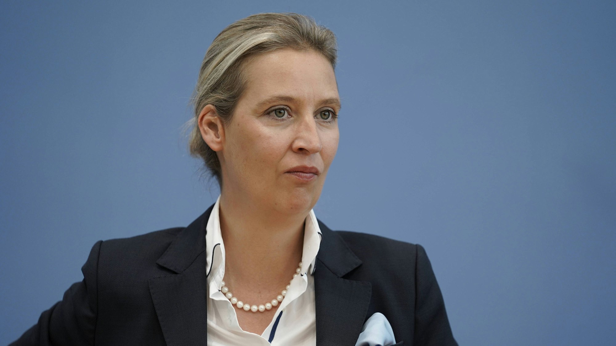 Alice Weidel (hier im September 2021 in Berlin), ob sie ihren Tweet gegen Karl Lauterbach inzwischen bereut?