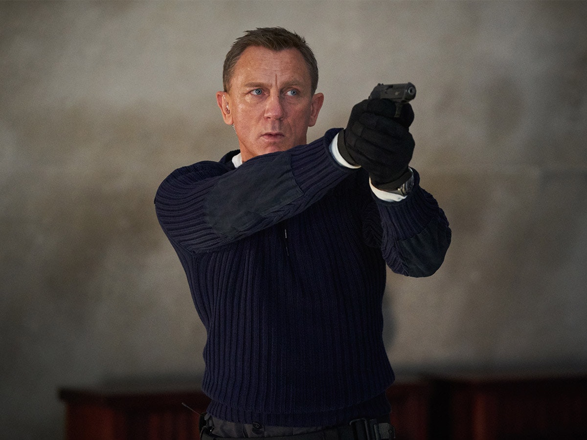 Daniel Craig als James Bond in der Szene eines Trailers zum James-Bond-Film Keine Zeit zu sterben (No Time To Die).
