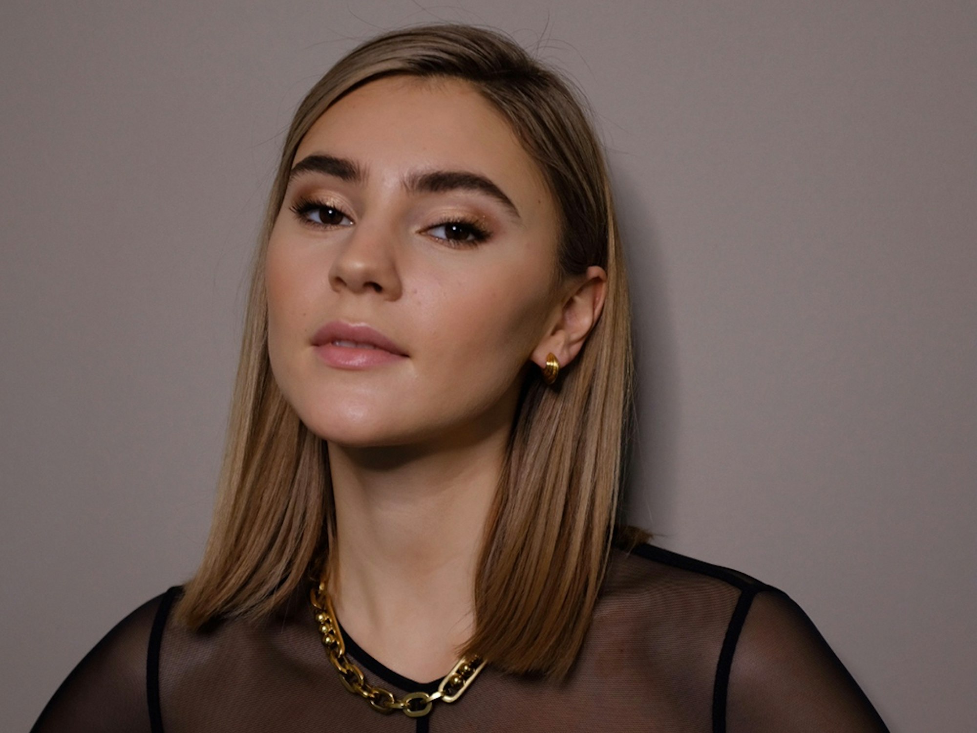 Model Stefanie Giesinger auf einem Foto vom 05. März 2020 bei einem Fotoshooting für ihre Doku-Reihe „Her Story“ auf Sky.