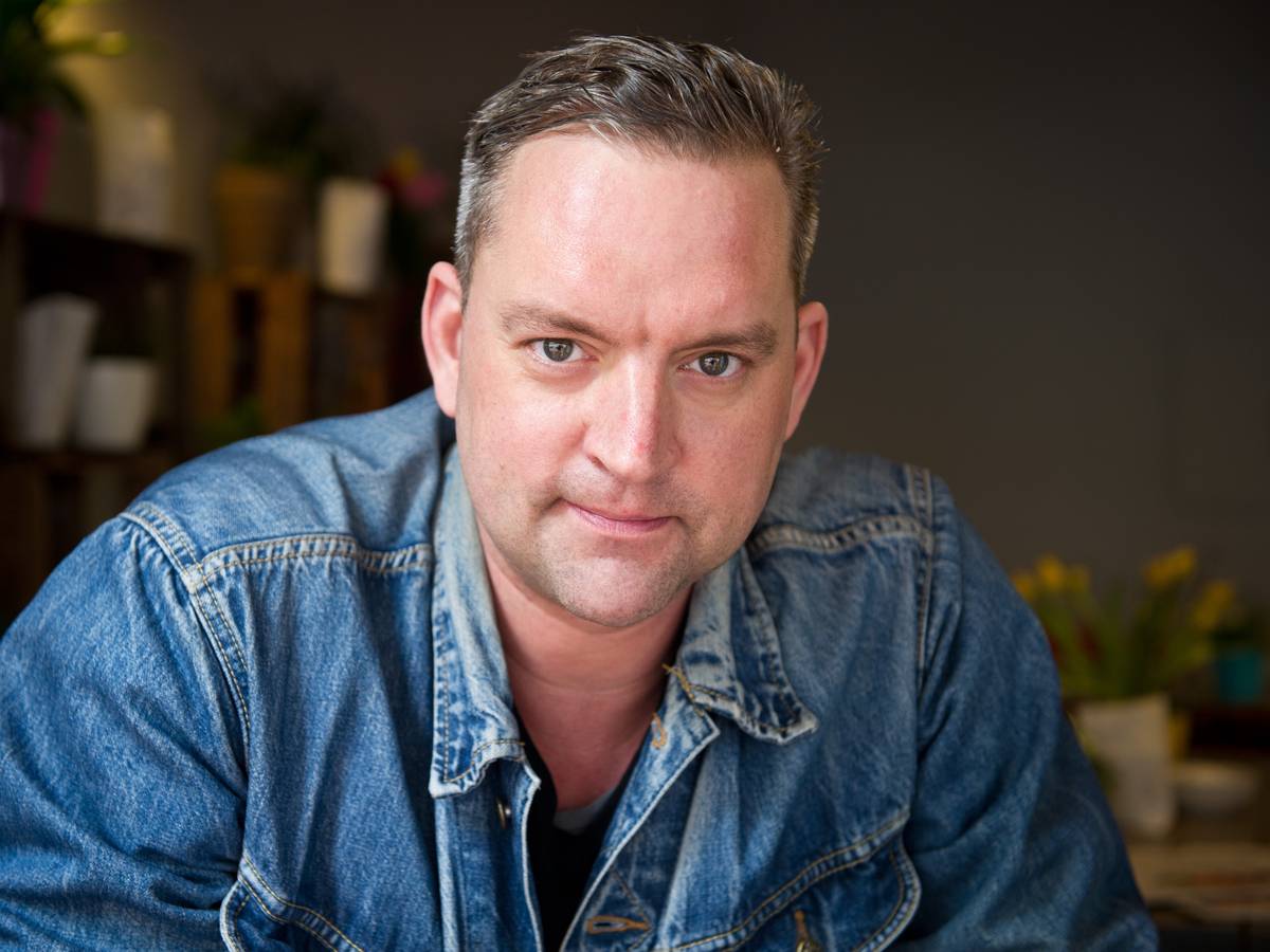 Der Schauspieler und Gastronom Christian Kahrmann posiert am 08.04.2014 in Berlin.