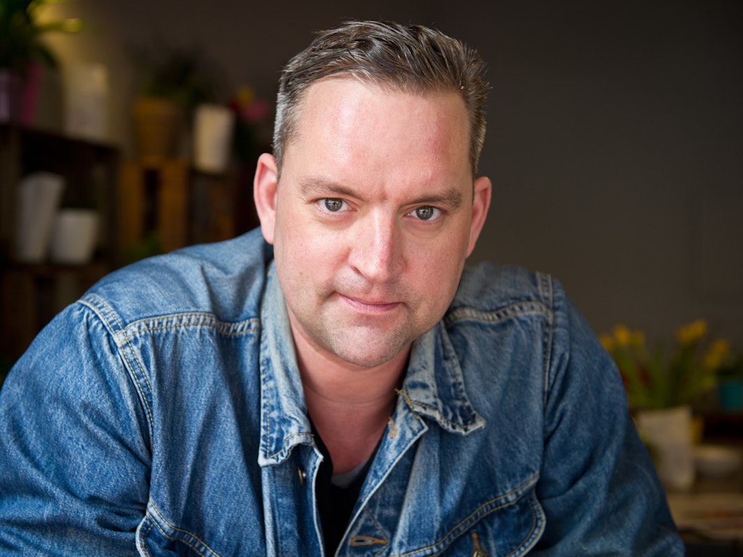 Der Schauspieler und Gastronom Christian Kahrmann posiert am 08.04.2014 in Berlin.