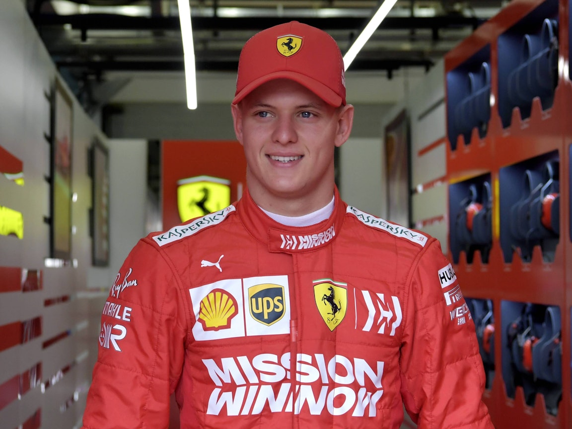 Mick Schumacher als Testfahrer von Ferrari in Bahrain.
