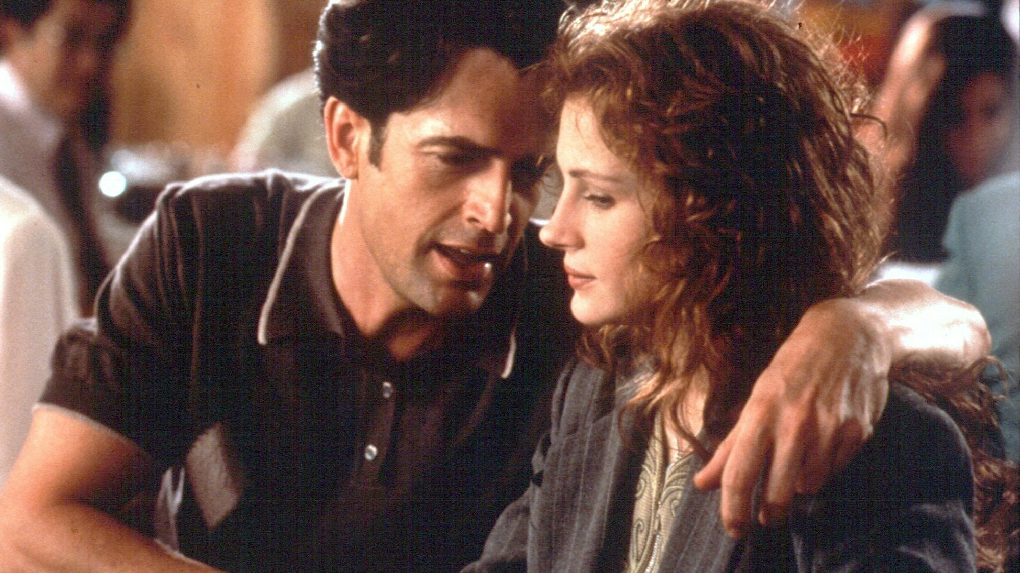 Schauspieler Rupert Everett und Julia Roberts im Film „Die Hochzeit meines besten Freundes“