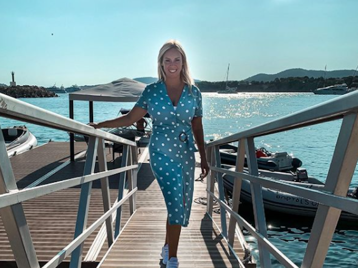 Im Mai postete Julia Holz ein strahlendes Bild von sich auf Instagram