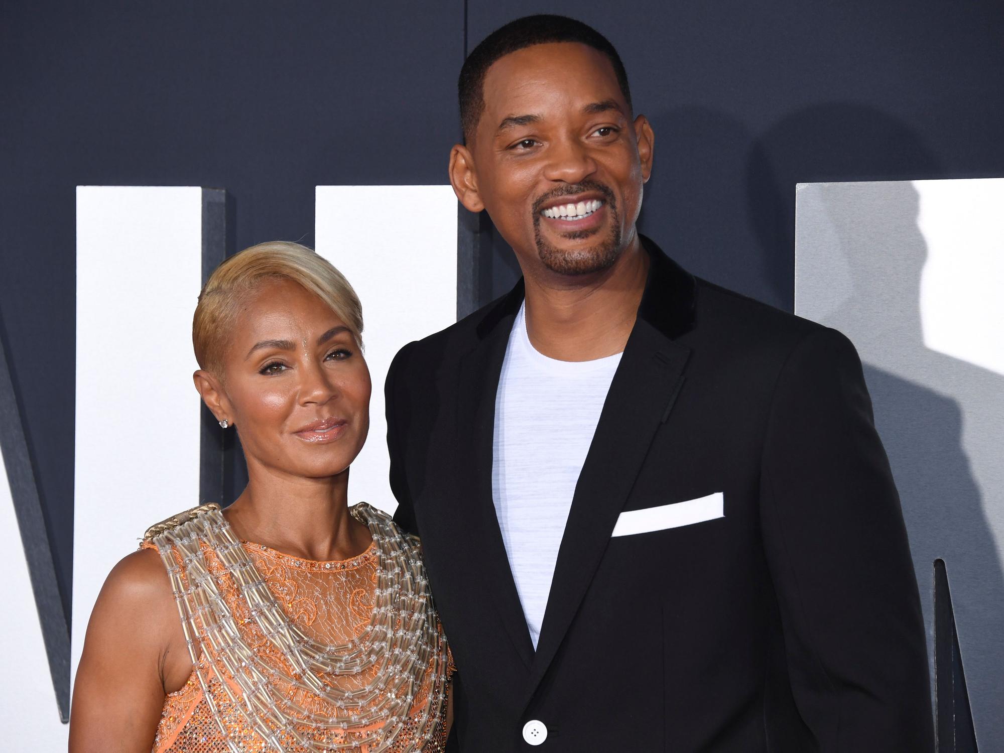 Will Smith mit Ehefrau Jada Pinkett bei einer Filmpremiere 2019.
