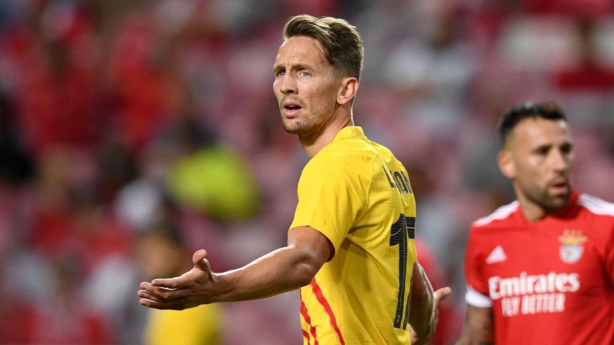 Luuk de Jong lamentiert nach einer vergebenen Chance bei der CL-Blamage des FC Barcelona