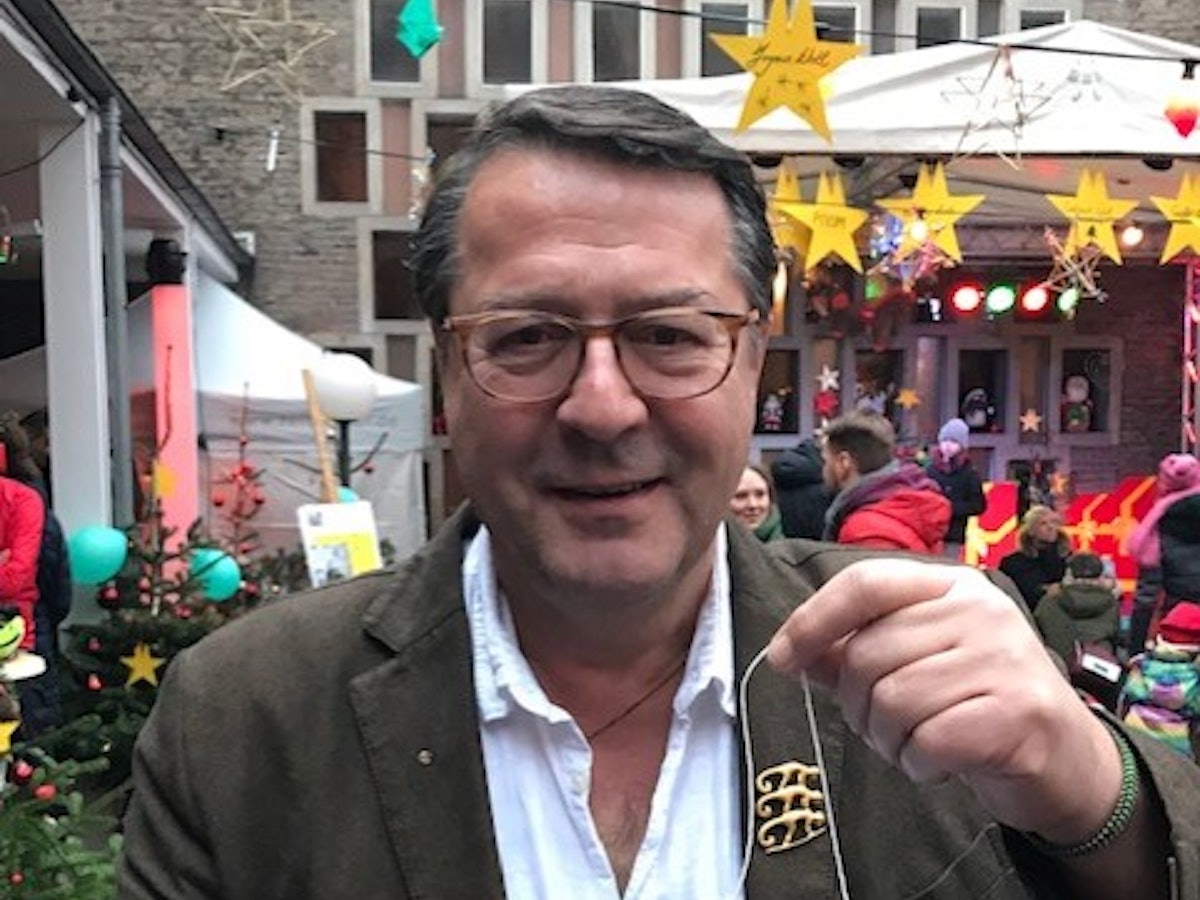 Hans Mörtter bei einer Veranstaltung