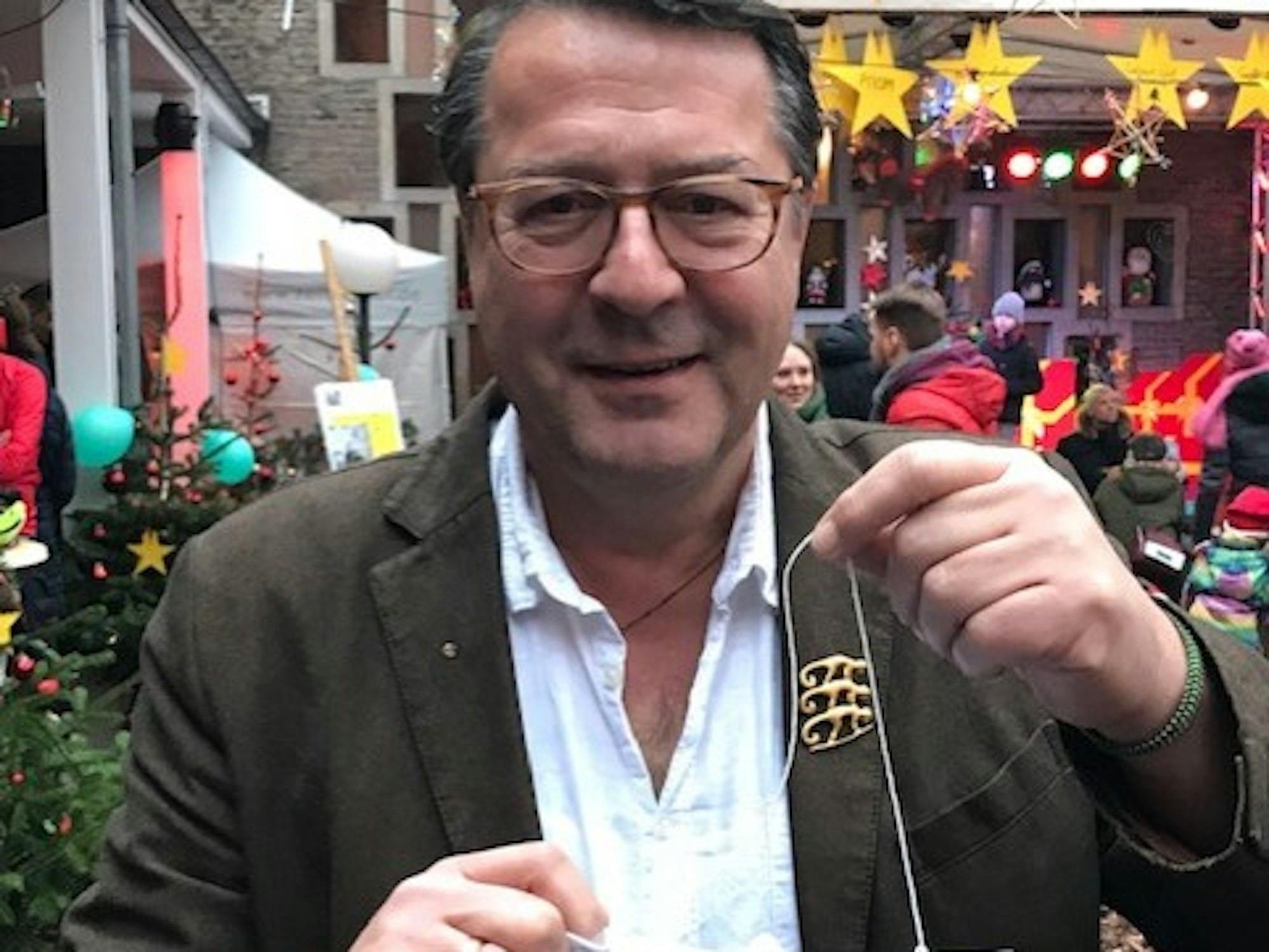 Hans Mörtter bei einer Veranstaltung