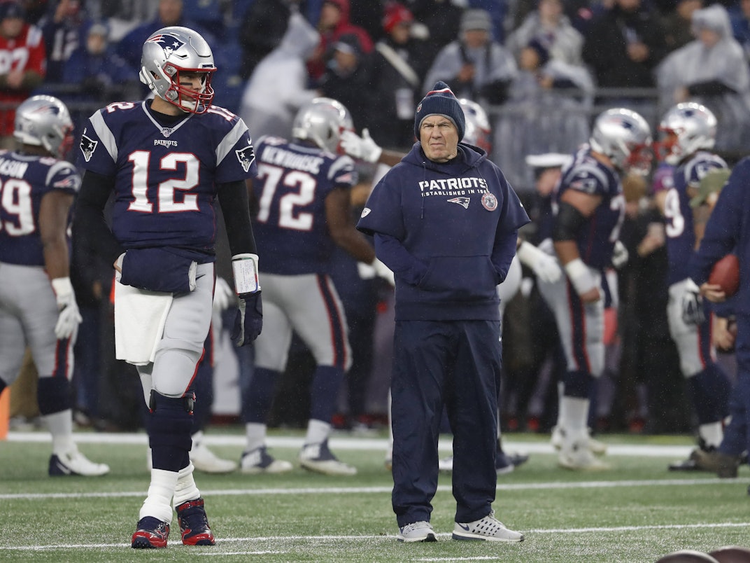 Tom Brady und Bill Belichick gemeinsam bei den New England Patriots.