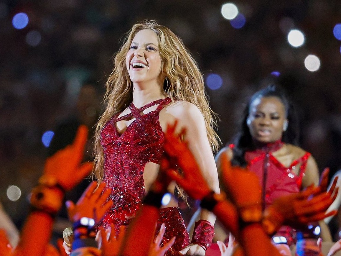 Die Sängerin Shakira tritt in der Halbzeit des Super Bowl LIV auf.