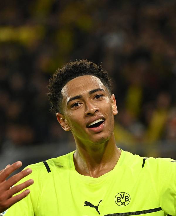 Dortmunds Jude Bellingham beim Spiel gegen Sporting Lissabon.