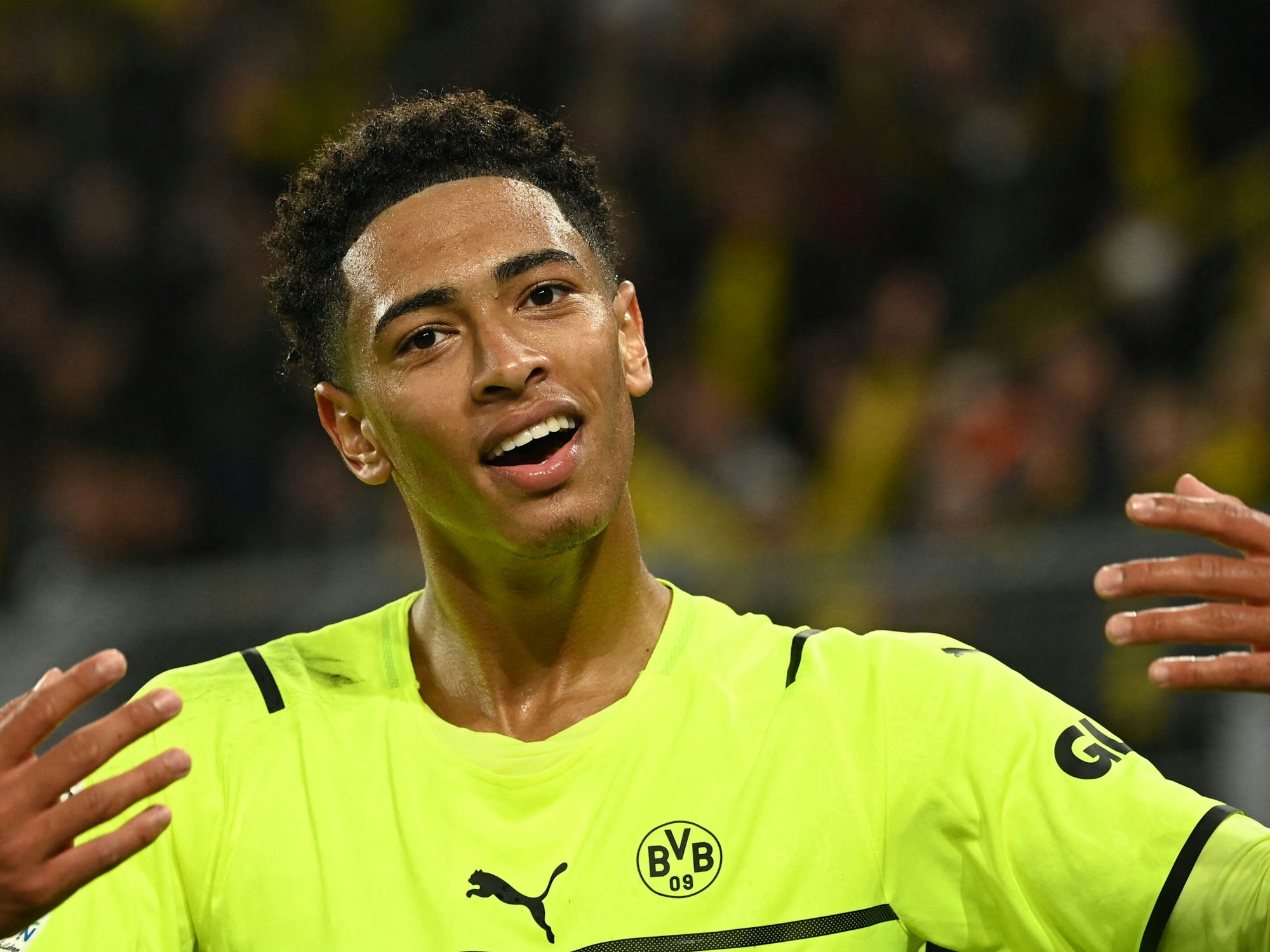 Dortmunds Jude Bellingham beim Spiel gegen Sporting Lissabon.