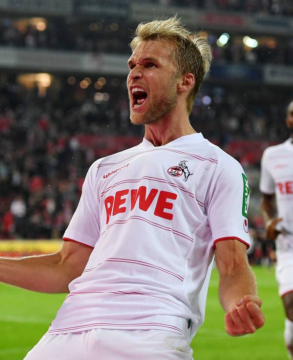 Sebastian Andersson jubelt für den 1. FC Köln.