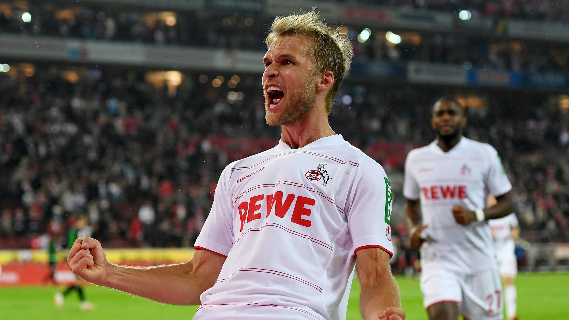 Sebastian Andersson jubelt für den 1. FC Köln.