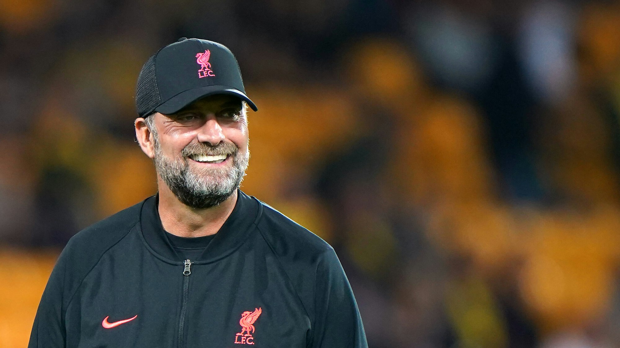 Jürgen Klopp grinst