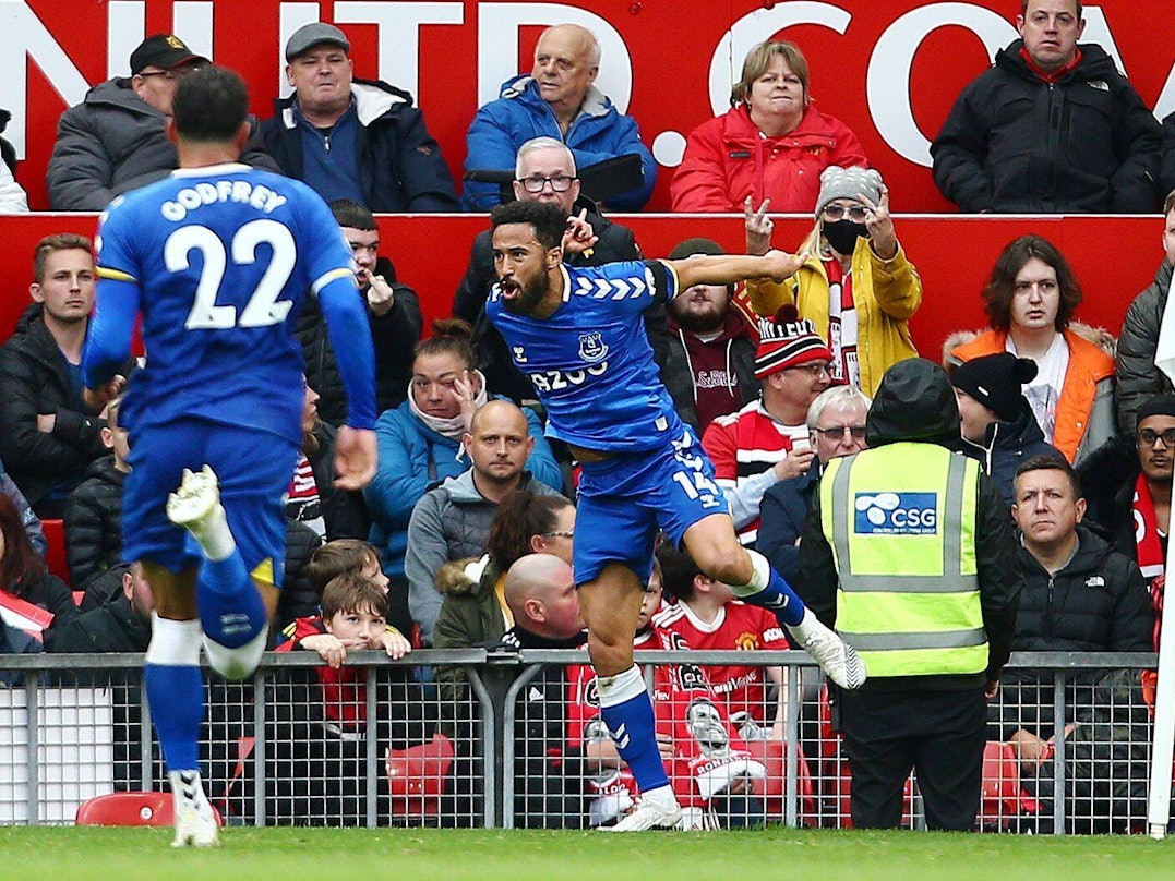 Andros Townsend jubelt für Everton.