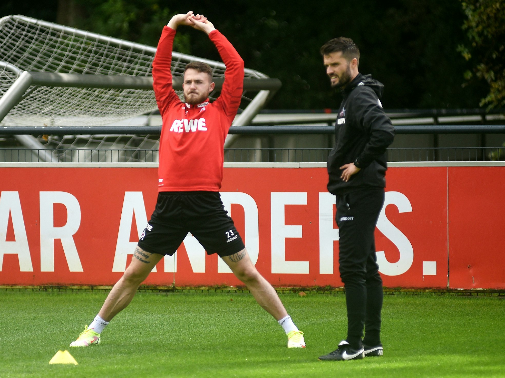 Janes Horn trainiert beim 1. FC Köln am Geißbockheim.