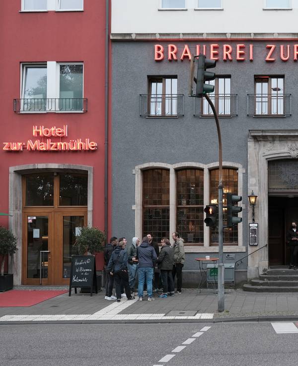 Außenansicht Brauerei zur Malzmühle am Heumarkt in Köln