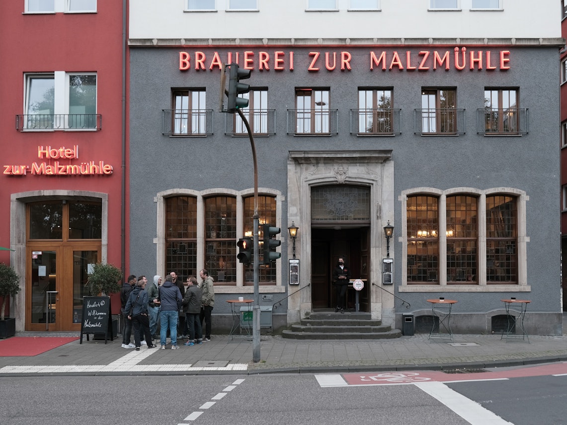 Köln: Die Brauerei zur Malzmühle am Heumarkt.