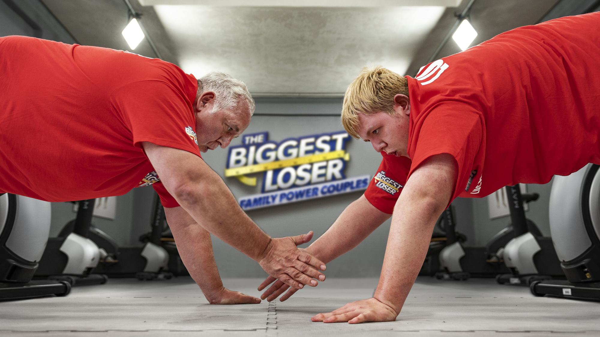 Manni und Lucas aus Köln strengen sich bei The Biggest Loser - Family Power Couples (SAT.1) an