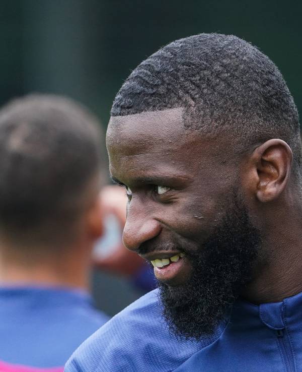 Deutschlands Antonio Rüdiger beim Training der Nationalmannschaft.
