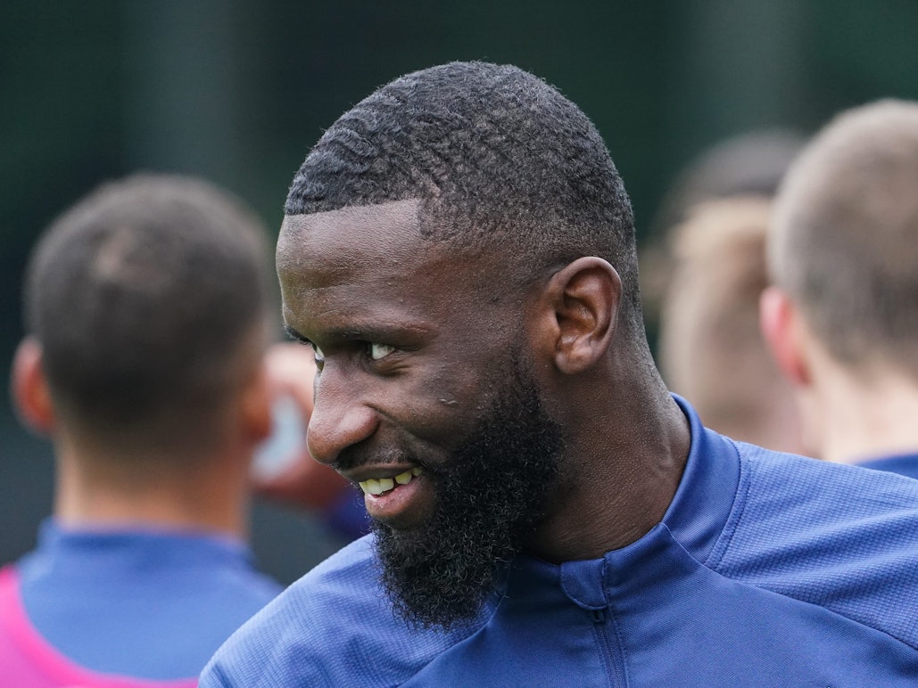 Deutschlands Antonio Rüdiger beim Training der Nationalmannschaft.