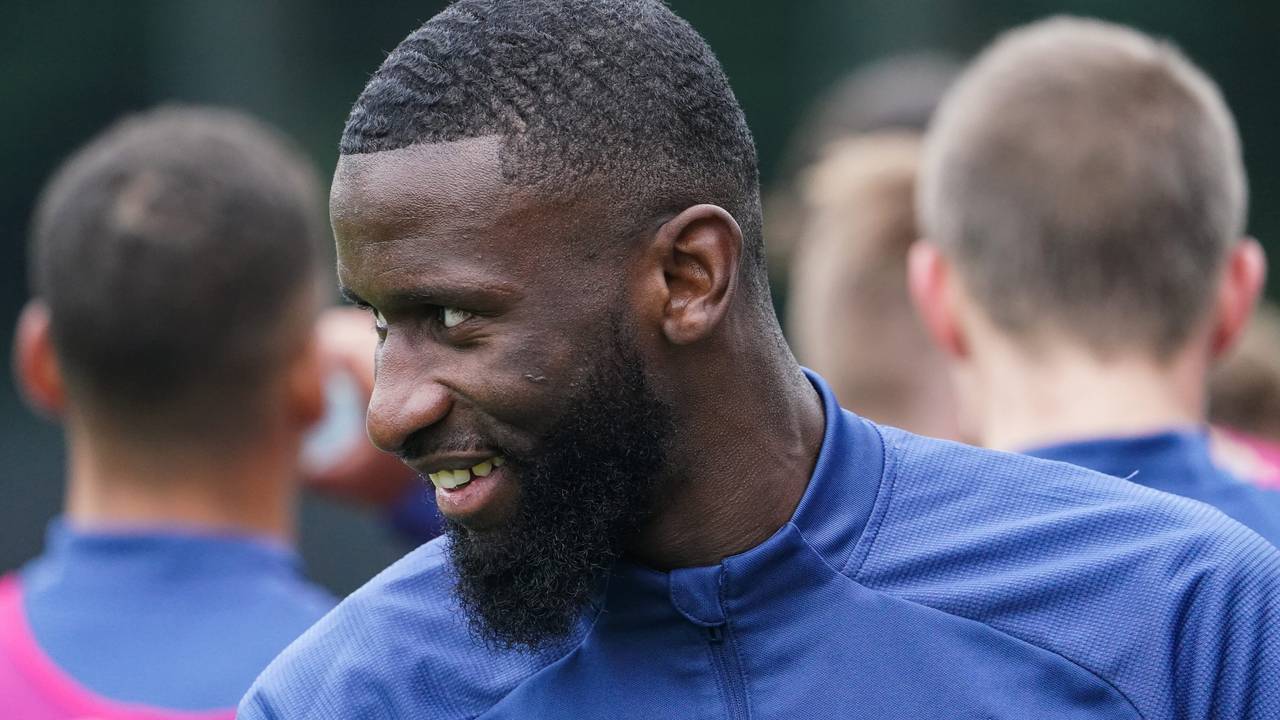 Deutschlands Antonio Rüdiger beim Training der Nationalmannschaft.