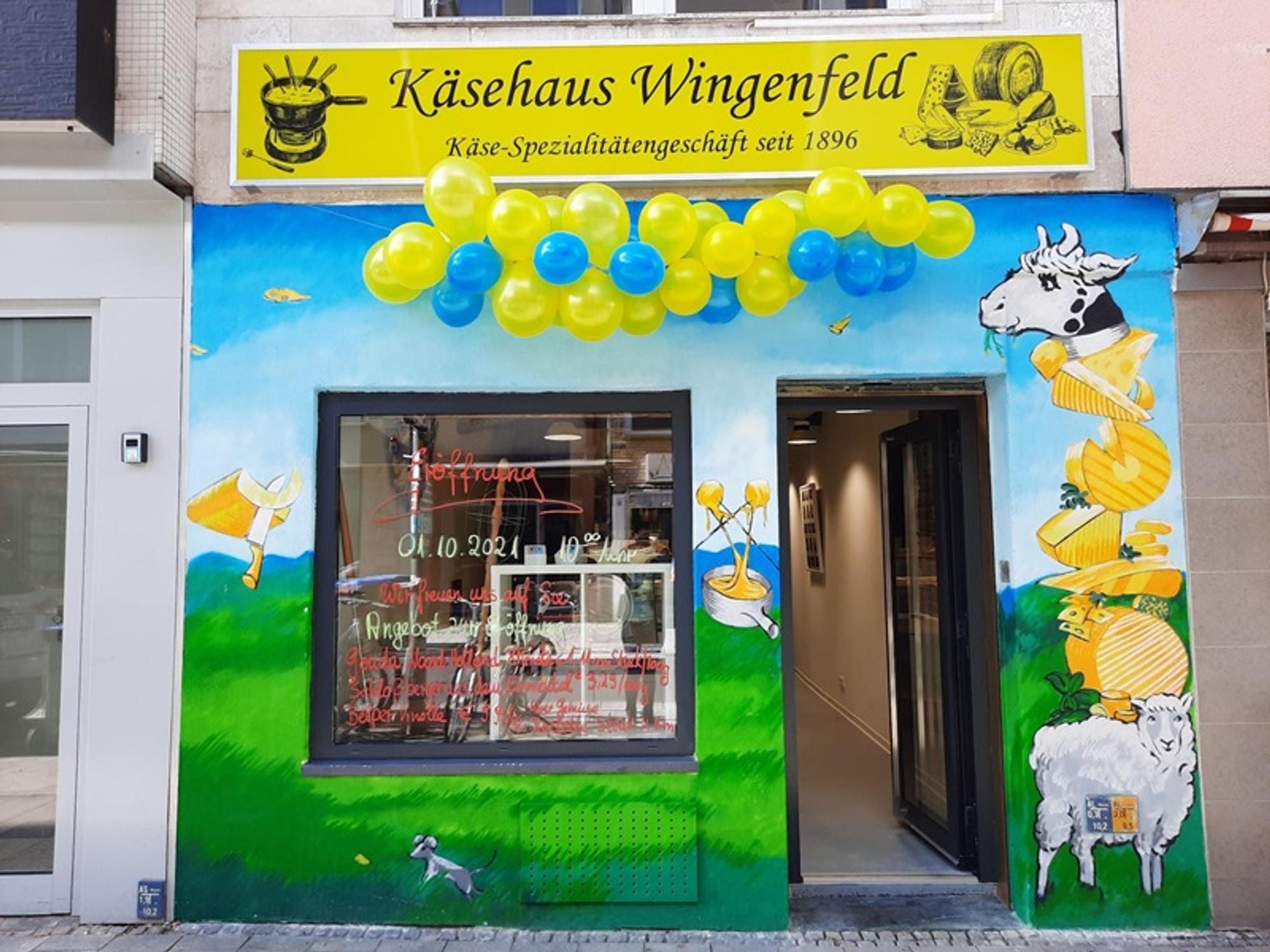 Außenansicht des Käsehauses Wingenfeld an der Severinstraße
