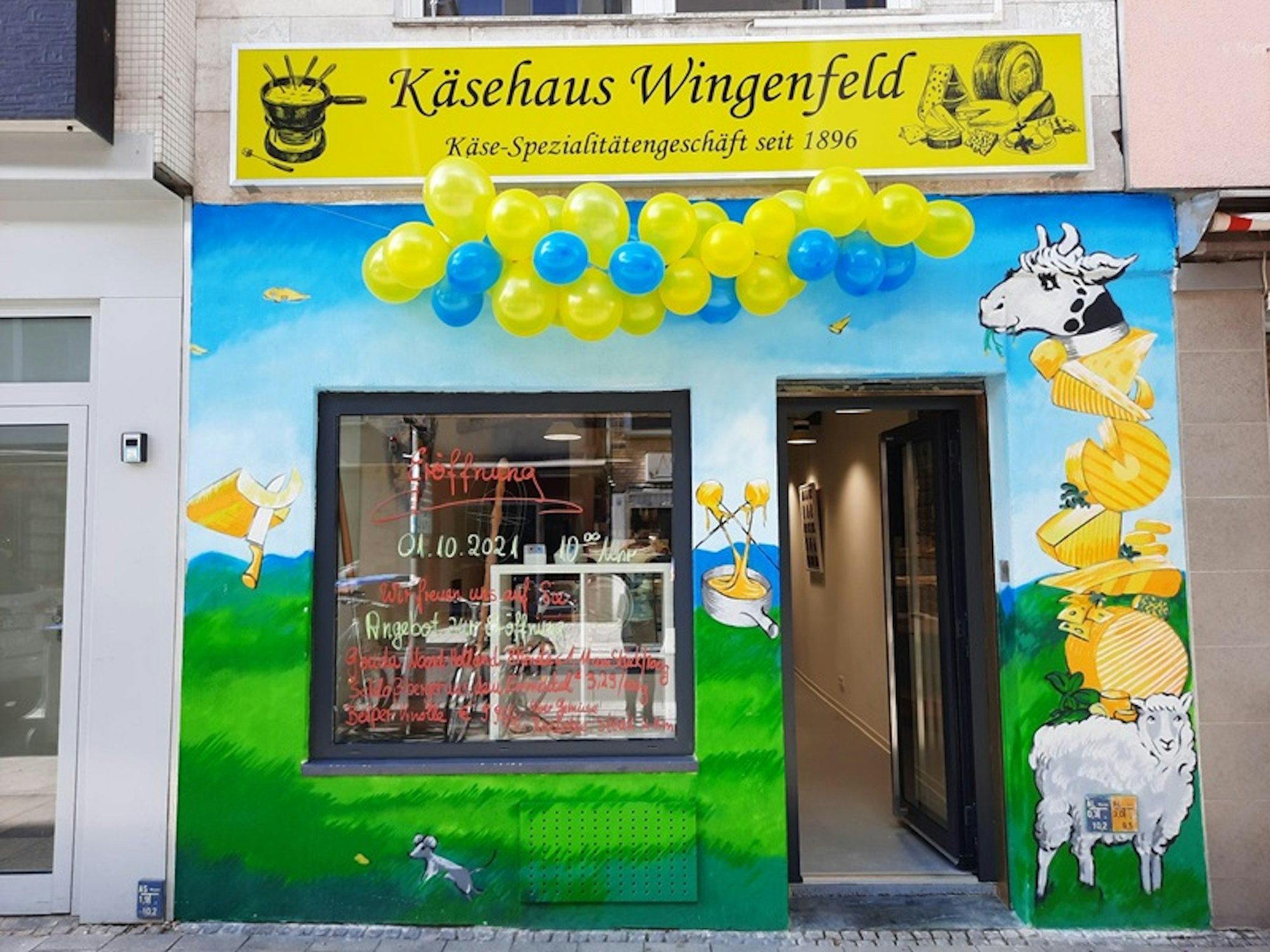 Außenansicht des Käsehauses Wingenfeld an der Severinstraße