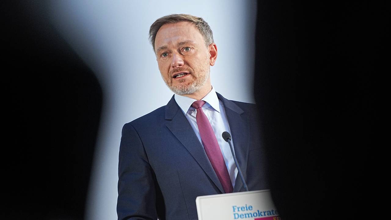 Christian Lindner, FDP-Bundesvorsitzender, spricht am 6. Oktober 2021 in Berlin.
