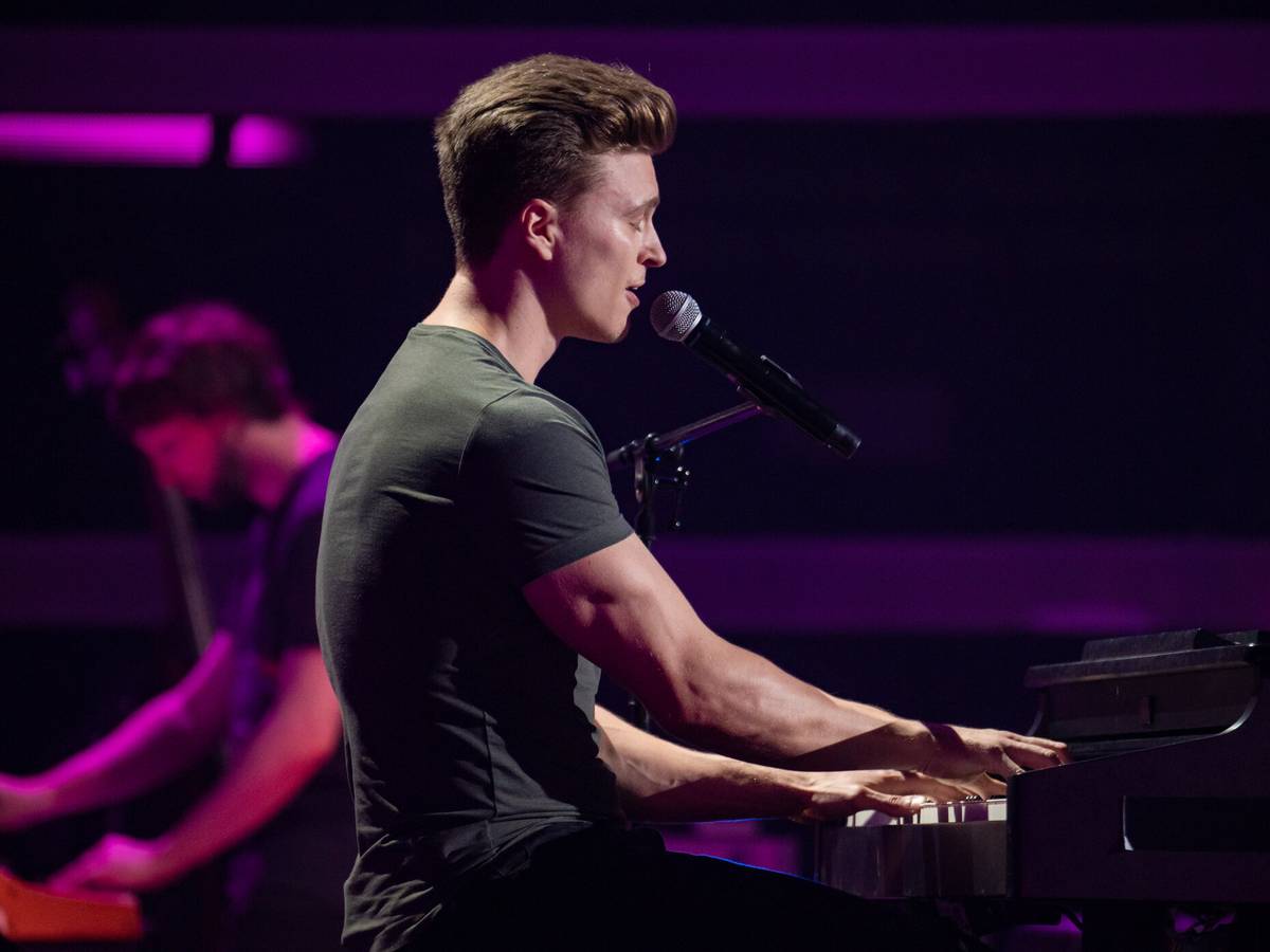 Der Kölner Nico während seines Auftritts bei „The Voice of Germany“.